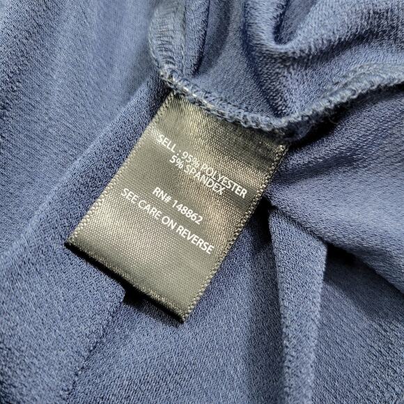 Torrid Women's Blue Faux Wrap Sleeveless V Neck Dress Size 4(26) 4X    2623-0139 - Picture 8 of 8